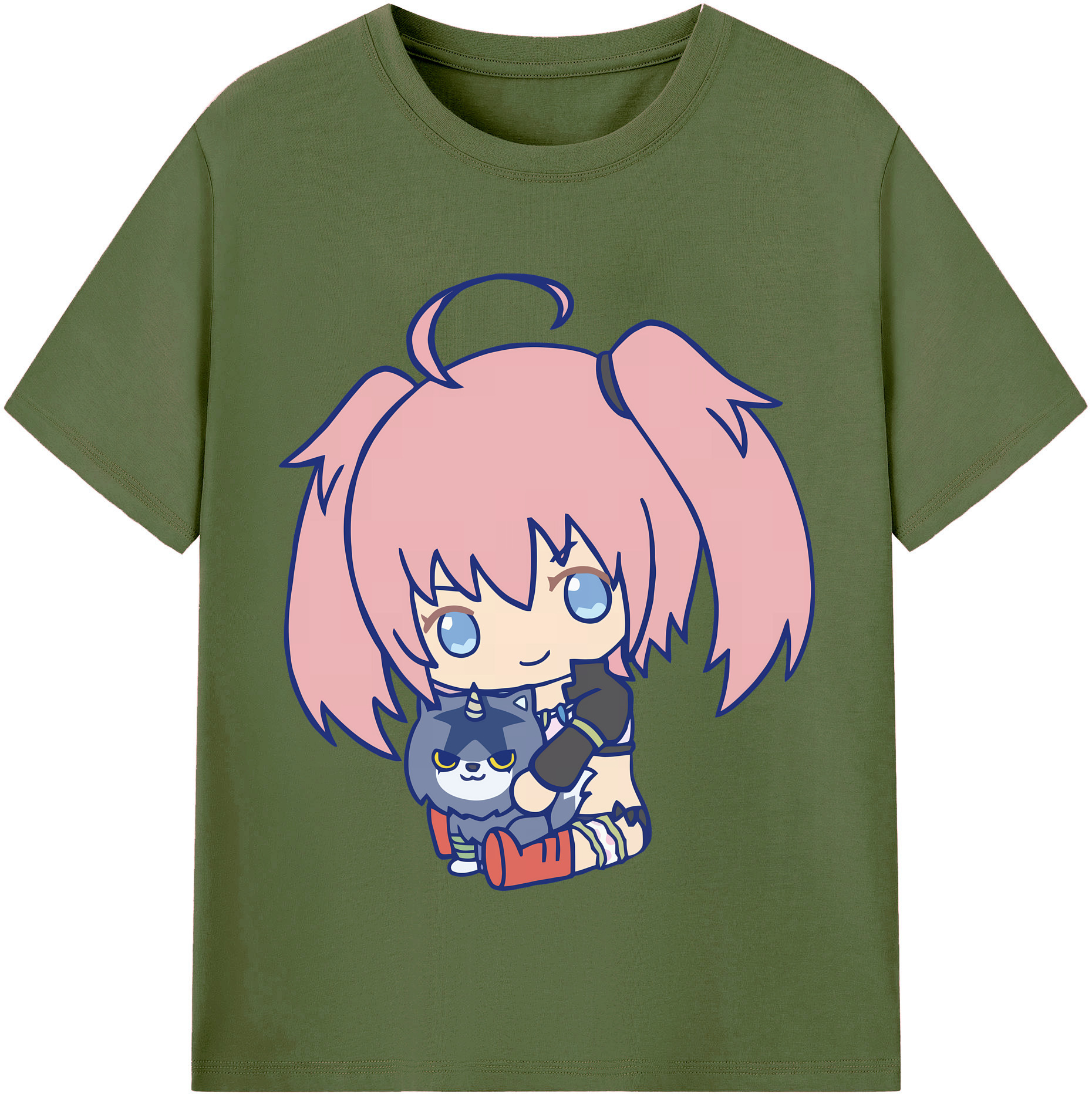 （画像用） 転スラ Regarding Reincarnated to Slime 綿100％半袖Tシャツ（フロントプリント）